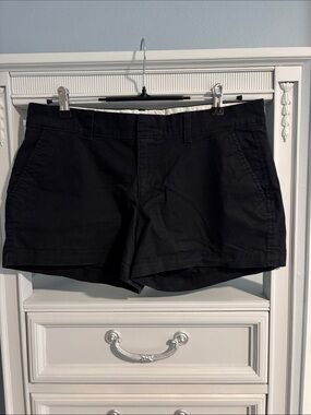 Old Navy Black Women's Chino Bermuda Shorts